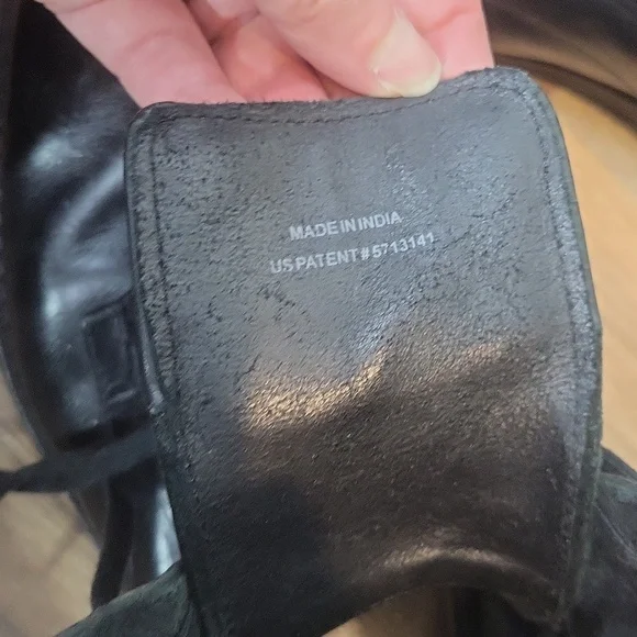 COLE HAAN Nike Air Black Leather Military Boot - O11062 - Picture 14 of 15